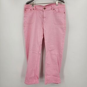Lilly Pulitzer Crop Jean Womens Size 12 Pink**has some small stains